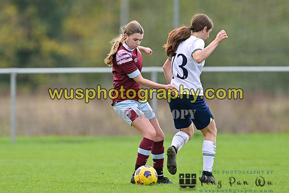 20221119-112533A Tottenham Hotspur Women FC Academy U15 v West Ham United Academy Girls U15