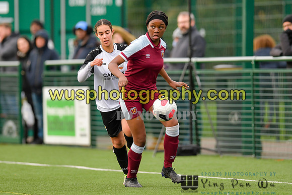 20211211-113428B West Ham United Academy Girls U16 v London Bees Academy U16