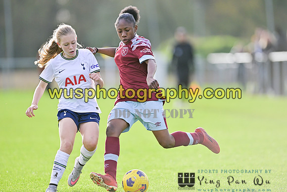 20221119-105700D Tottenham Hotspur Women FC Academy U15 v West Ham United Academy Girls U15