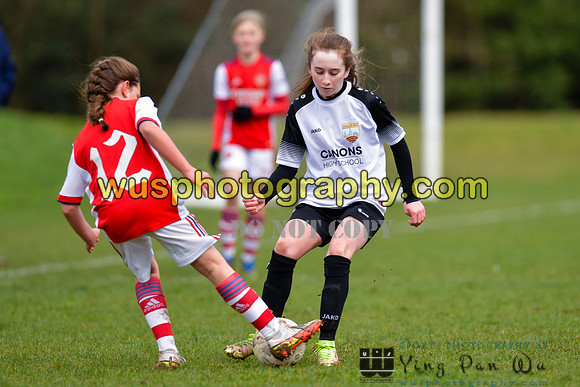 20220305-140955 London Bees Academy U14 v Arsenal FC Girls U13