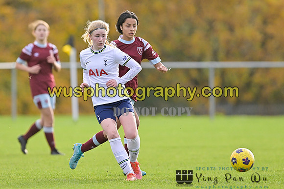 20221119-105744 Tottenham Hotspur Women FC Academy U15 v West Ham United Academy Girls U15