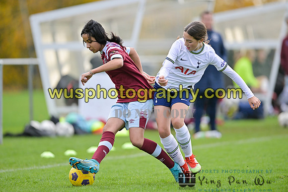 20221119-112500F Tottenham Hotspur Women FC Academy U15 v West Ham United Academy Girls U15