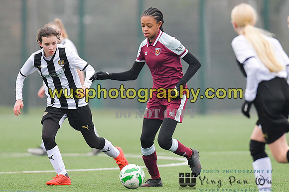20220115-140832 West Ham United Academy Girls U14 v Notts County FC Girls U14