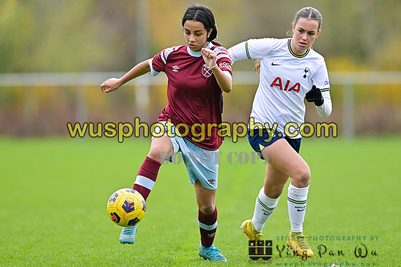 20221119-112216B Tottenham Hotspur Women FC Academy U15 v West Ham United Academy Girls U15