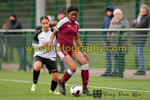 20211211-113430B West Ham United Academy Girls U16 v London Bees Academy U16