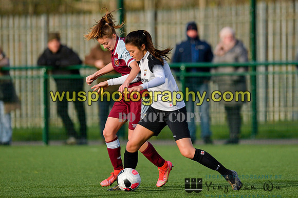 20211211-110108A West Ham United Academy Girls U16 v London Bees Academy U16