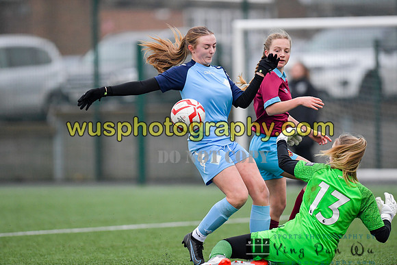 20220115-150905 West Ham United Performance Girls U16 v London City Lionesses U16