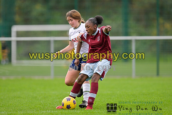 20221119-111832 Tottenham Hotspur Women FC Academy U15 v West Ham United Academy Girls U15