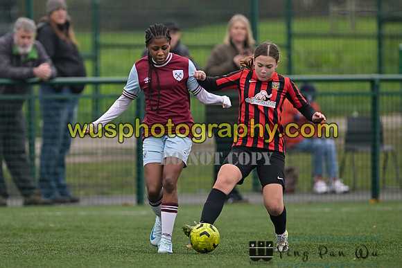 20241130-110922A West Ham United Warriors Girls U14 v Fareham Town Youth FC Girls U14