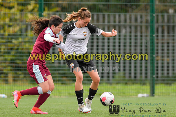 20211211-114630 West Ham United Academy Girls U16 v London Bees Academy U16