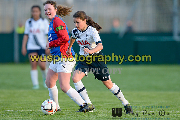 20160505-194925 Tottenham Hotspur Girls U12 and U13 v Årvoll IL Girls U12 and U13