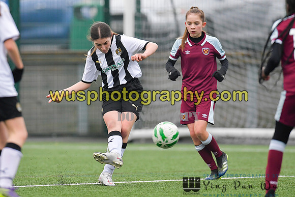 20220115-135812A West Ham United Academy Girls U14 v Notts County FC Girls U14