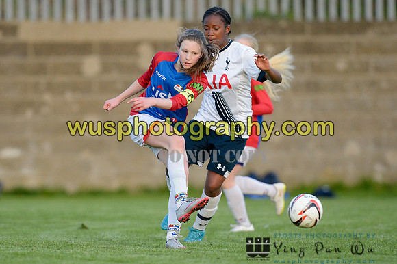 20160505-195921-2 Tottenham Hotspur Girls U12 and U13 v Årvoll IL Girls U12 and U13