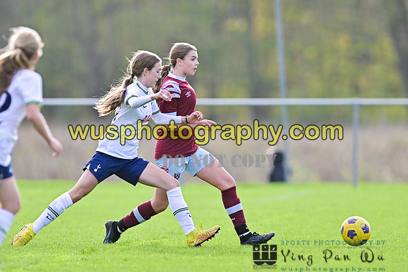 20221119-105845 Tottenham Hotspur Women FC Academy U15 v West Ham United Academy Girls U15