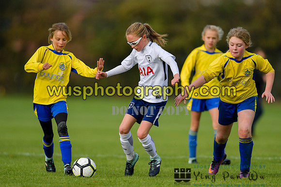 20171028-105457-2 Tottenham Hotspur Girls U11 v St Albans City Youth Girls U11 South