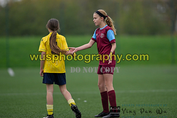 20241109-114510 West Ham United Performance Claret Girls U14 v Oxford United Girls U14