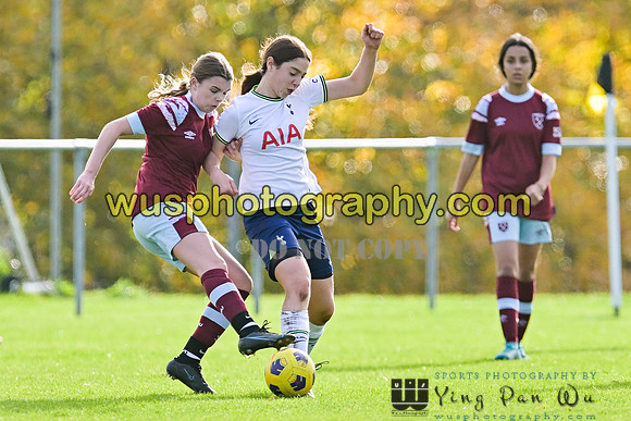 20221119-103548 Tottenham Hotspur Women FC Academy U15 v West Ham United Academy Girls U15
