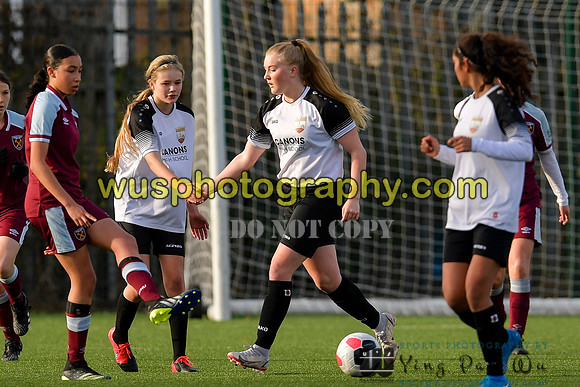 20211211-110347 West Ham United Academy Girls U16 v London Bees Academy U16