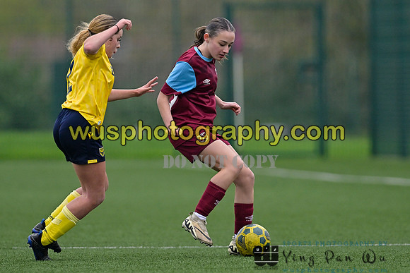 20241109-111744 West Ham United Performance Claret Girls U14 v Oxford United Girls U14