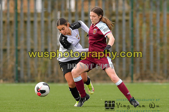 20211211-113407 West Ham United Academy Girls U16 v London Bees Academy U16
