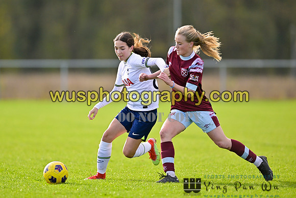 20221119-102019B Tottenham Hotspur Women FC Academy U15 v West Ham United Academy Girls U15