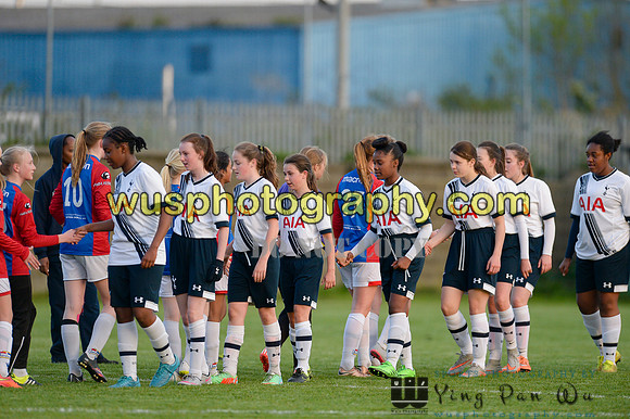 20160505-200113 Tottenham Hotspur Girls U12 and U13 v Årvoll IL Girls U12 and U13