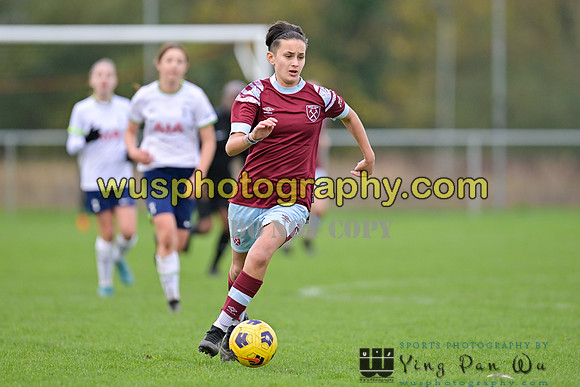 20221119-113815B Tottenham Hotspur Women FC Academy U15 v West Ham United Academy Girls U15