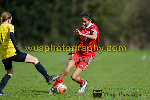 20220312-120754C Watford Ladies FC U14 Warriors v Welling United Girls U14