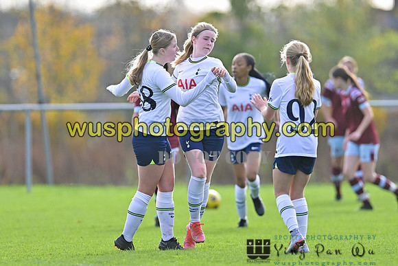 20221119-105430 Tottenham Hotspur Women FC Academy U15 v West Ham United Academy Girls U15