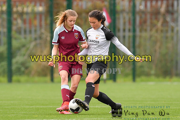 20211211-114229A West Ham United Academy Girls U16 v London Bees Academy U16