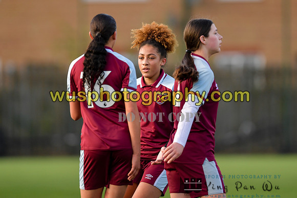 20211211-105736 West Ham United Academy Girls U16 v London Bees Academy U16