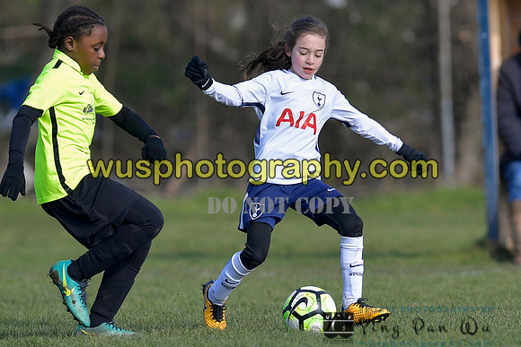 20180224-105635 Tottenham Hotspur Girls U10 v Gidea Park Rangers FC Girls U10