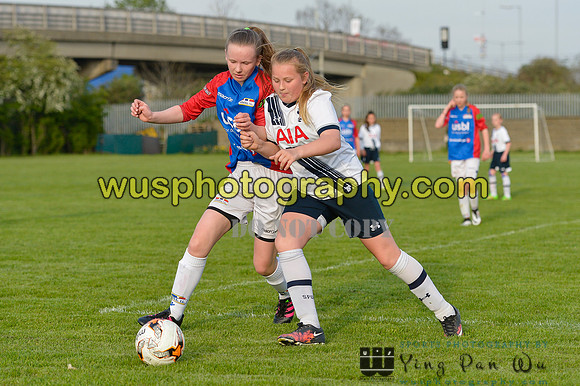 20160505-184856 Tottenham Hotspur Girls U12 and U13 v Årvoll IL Girls U12 and U13