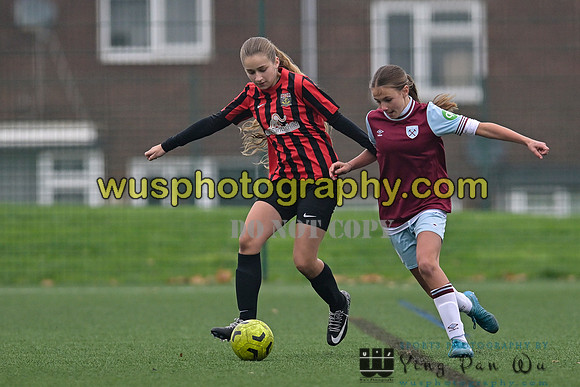 20241130-110744 West Ham United Warriors Girls U14 v Fareham Town Youth FC Girls U14