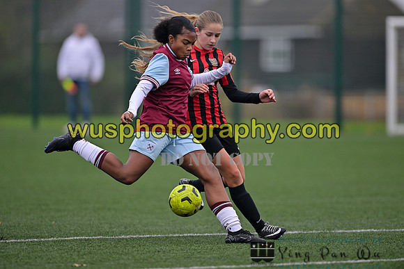 20241130-101426 West Ham United Warriors Girls U14 v Fareham Town Youth FC Girls U14