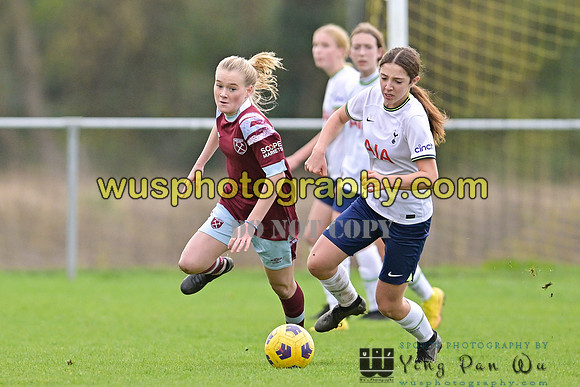 20221119-112801 Tottenham Hotspur Women FC Academy U15 v West Ham United Academy Girls U15