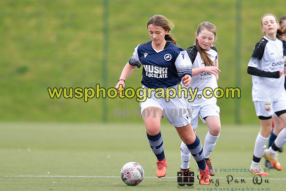 20210403-145810 London Bees Academy U14 v Millwall Lionesses Girls U14