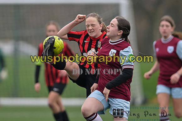 20241130-105845 West Ham United Warriors Girls U14 v Fareham Town Youth FC Girls U14