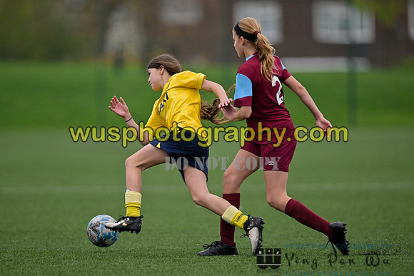 20241109-114507C West Ham United Performance Claret Girls U14 v Oxford United Girls U14