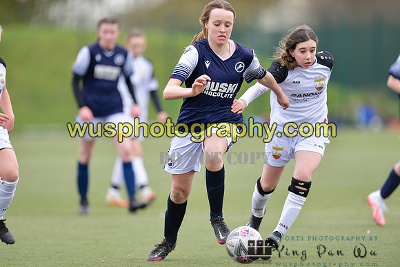 20210403-150005D London Bees Academy U14 v Millwall Lionesses Girls U14