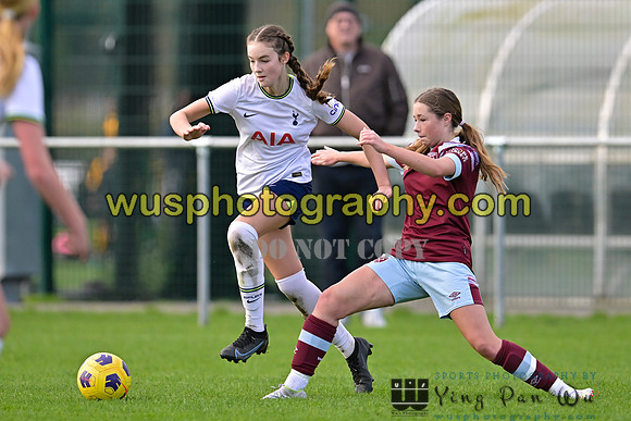 20221119-101733F Tottenham Hotspur Women FC Academy U15 v West Ham United Academy Girls U15