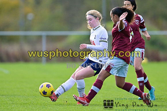 20221119-101843A Tottenham Hotspur Women FC Academy U15 v West Ham United Academy Girls U15
