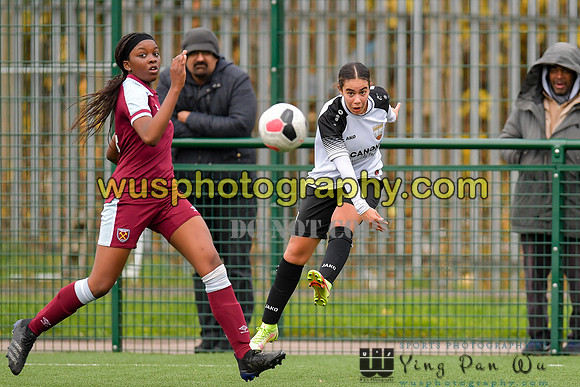 20211211-115833 West Ham United Academy Girls U16 v London Bees Academy U16