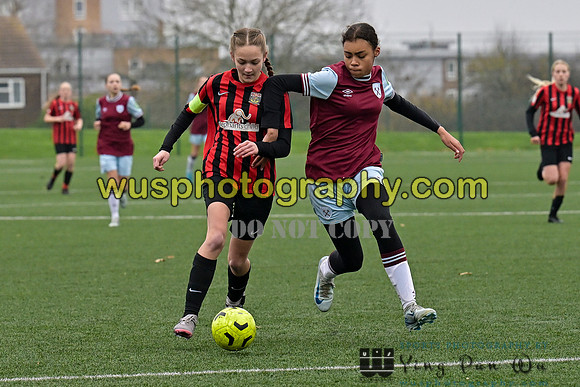 20241130-100750 West Ham United Warriors Girls U14 v Fareham Town Youth FC Girls U14