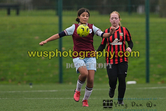 20241130-104535 West Ham United Warriors Girls U14 v Fareham Town Youth FC Girls U14