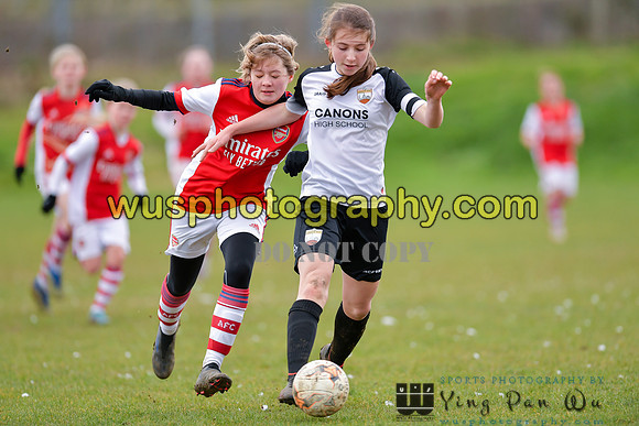 20220305-133707C London Bees Academy U14 v Arsenal FC Girls U13