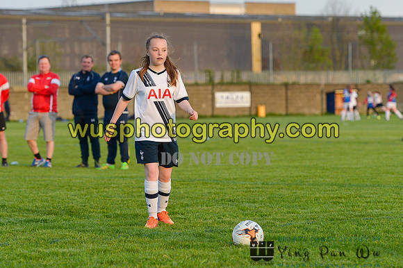 20160505-194734 Tottenham Hotspur Girls U12 and U13 v Årvoll IL Girls U12 and U13