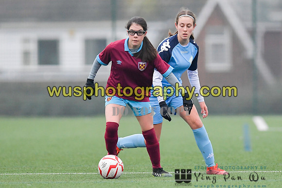 20220115-150624 West Ham United Performance Girls U16 v London City Lionesses U16