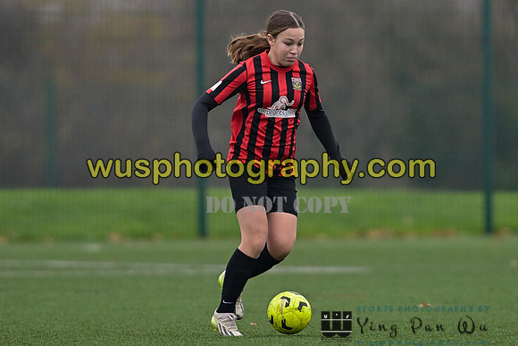 20241130-100332 West Ham United Warriors Girls U14 v Fareham Town Youth FC Girls U14