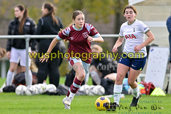 20221119-110831 Tottenham Hotspur Women FC Academy U15 v West Ham United Academy Girls U15